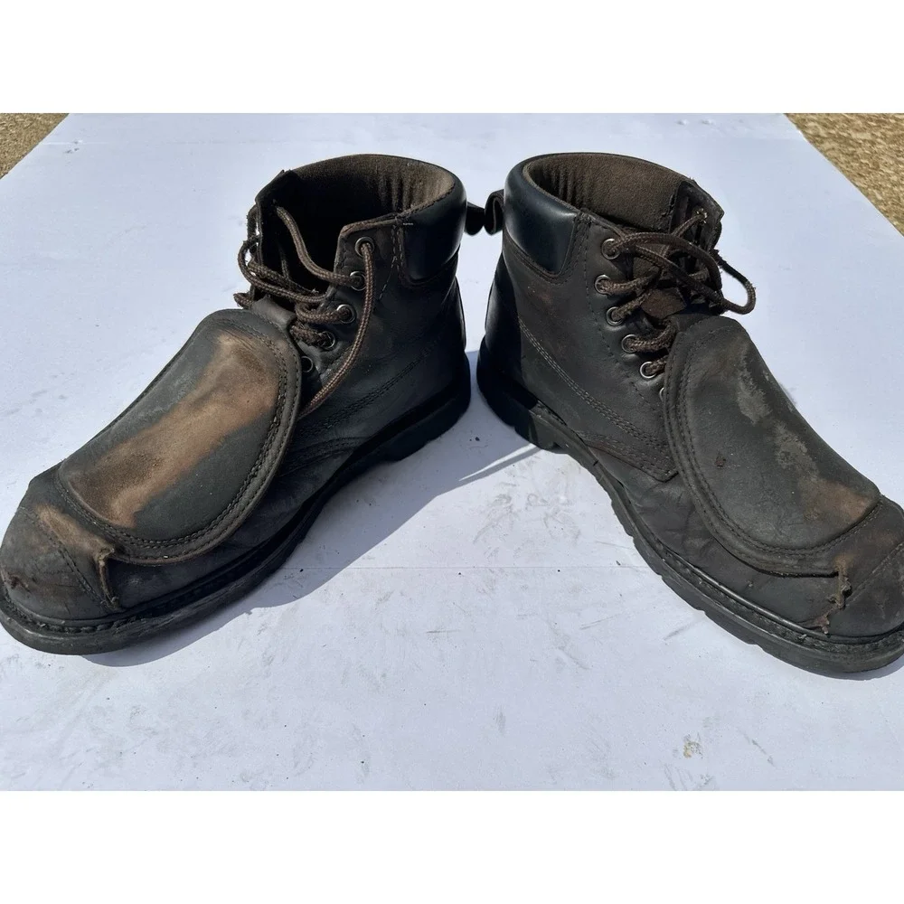 WORX By Red Wing Shoes Men's Met Guard Boot 9.5WW Brown